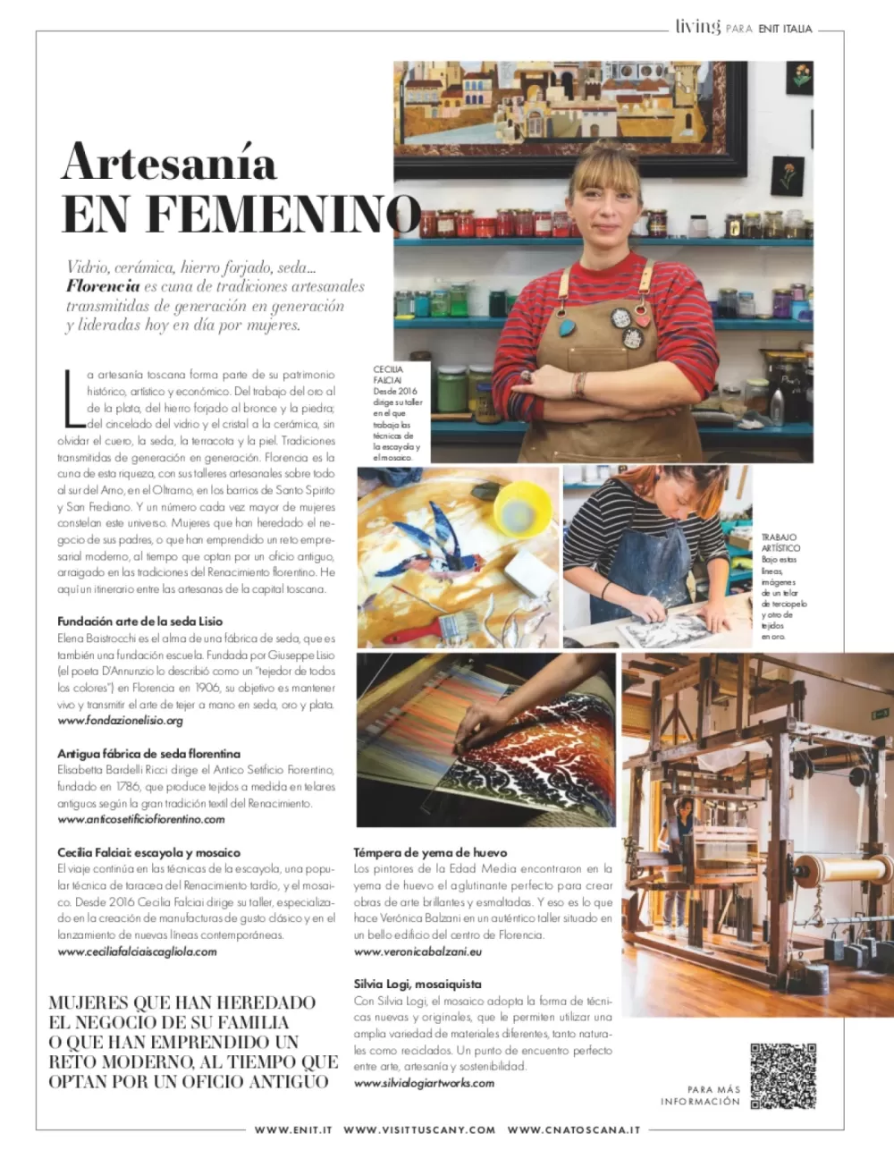 Female craftsmanship in Florence - Hola Living - Madrid